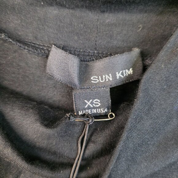 Sun Kim Oversized XS Black Asymmetric Tunic Whimsigoth Luxury Designer USA New - Picture 5 of 10